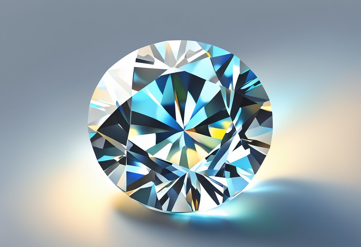 A front view of beautiful diamond