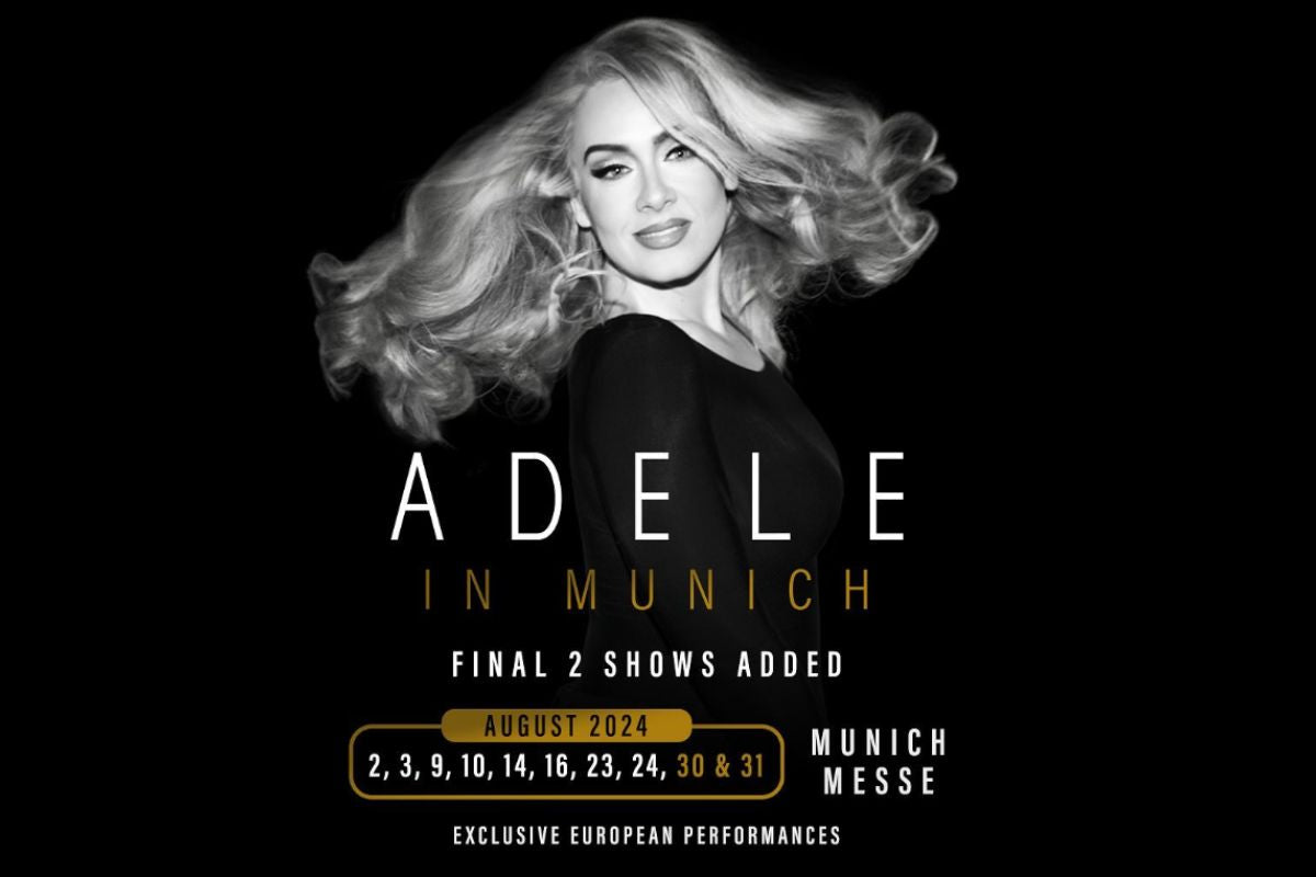 Adele future concert dates in the image.