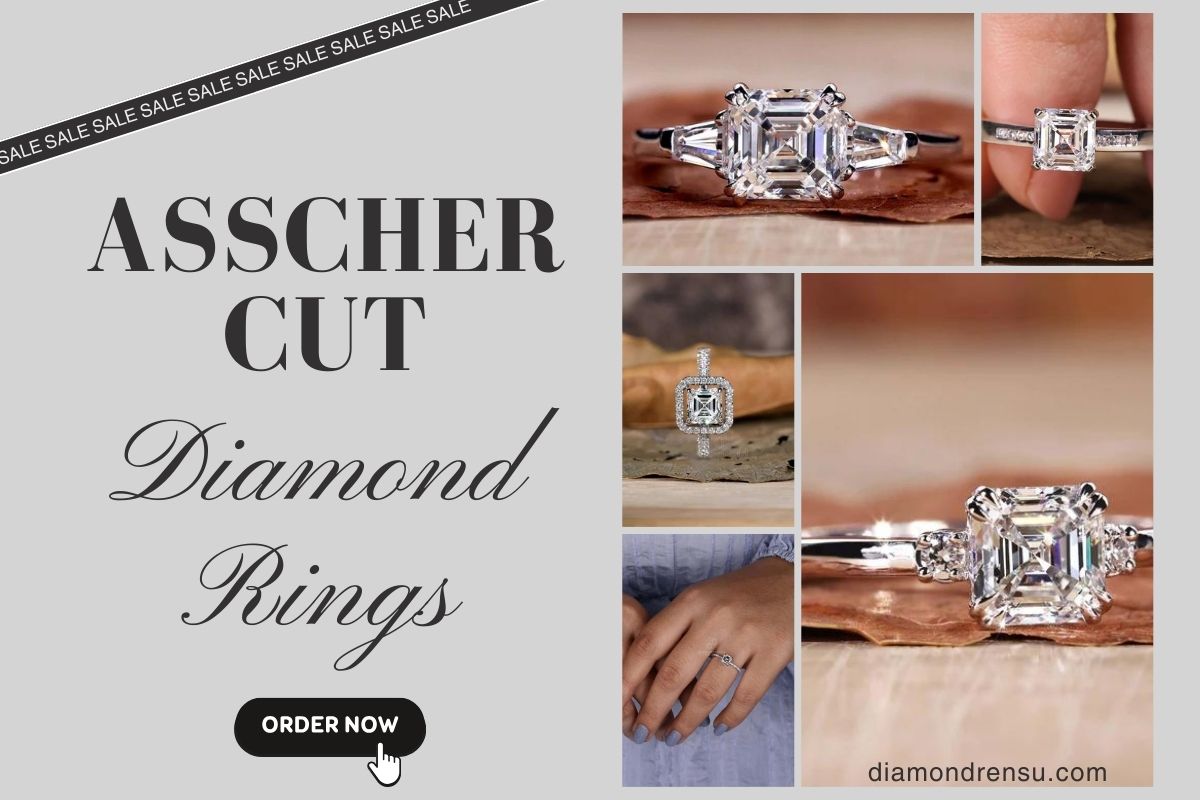 Asscher Lab Grown Diamond Engagement Rings