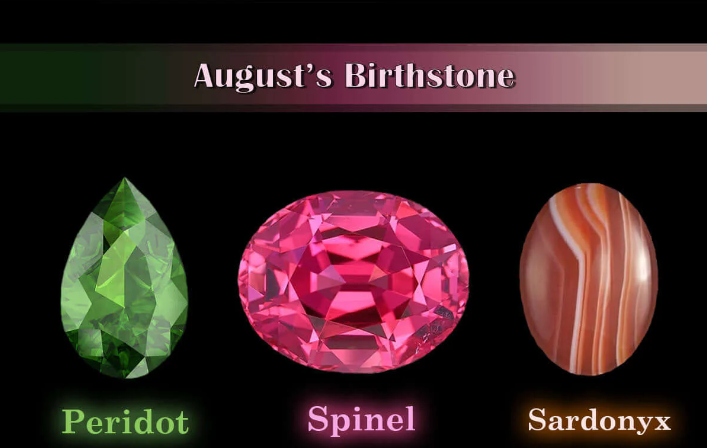 August's Birthstones