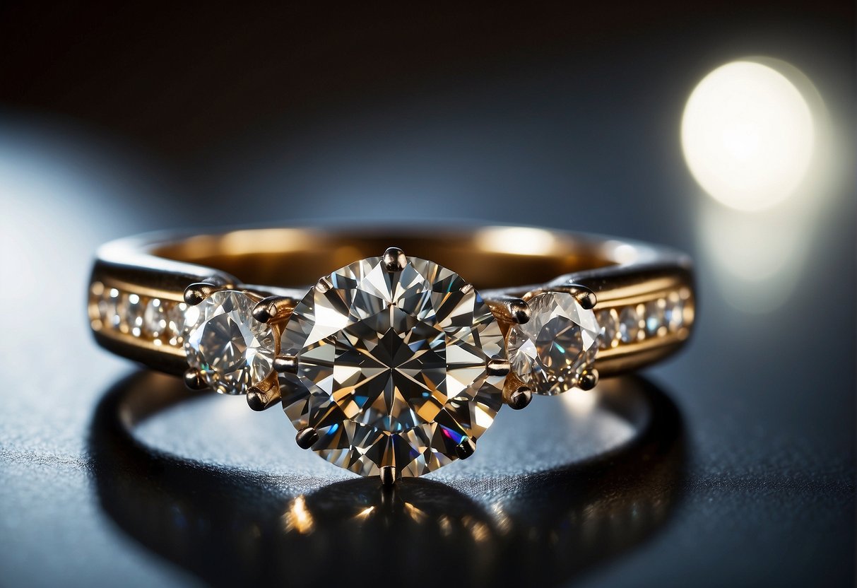 Beautiful H color diamond ring.