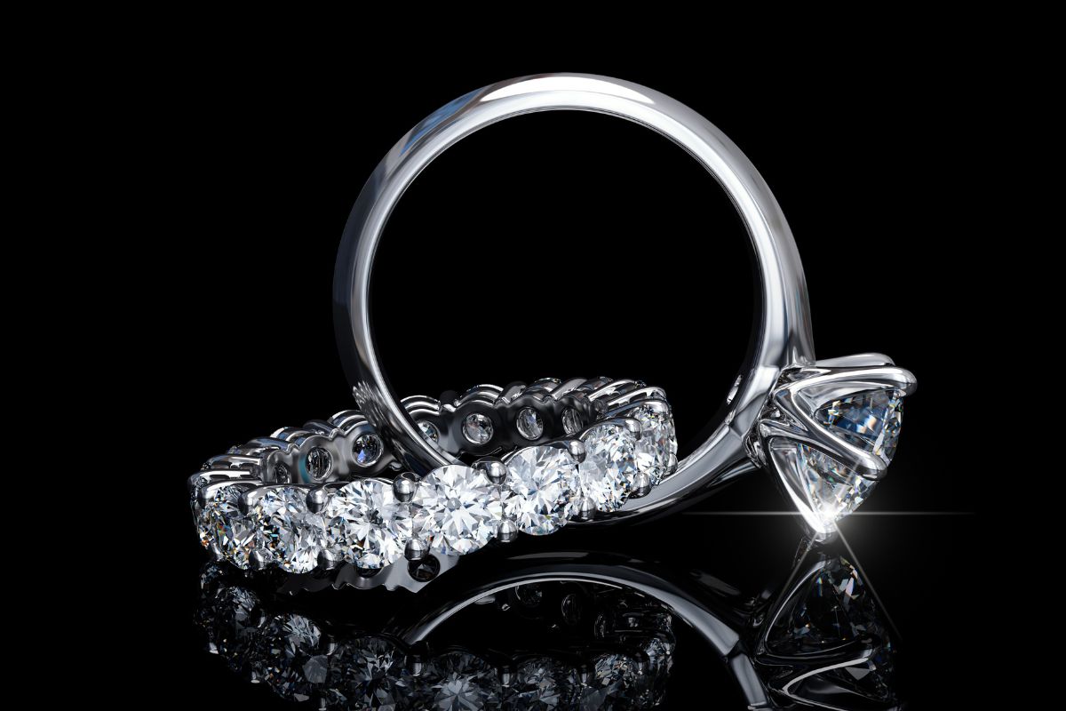 Beautiful moissanite engagement rings
