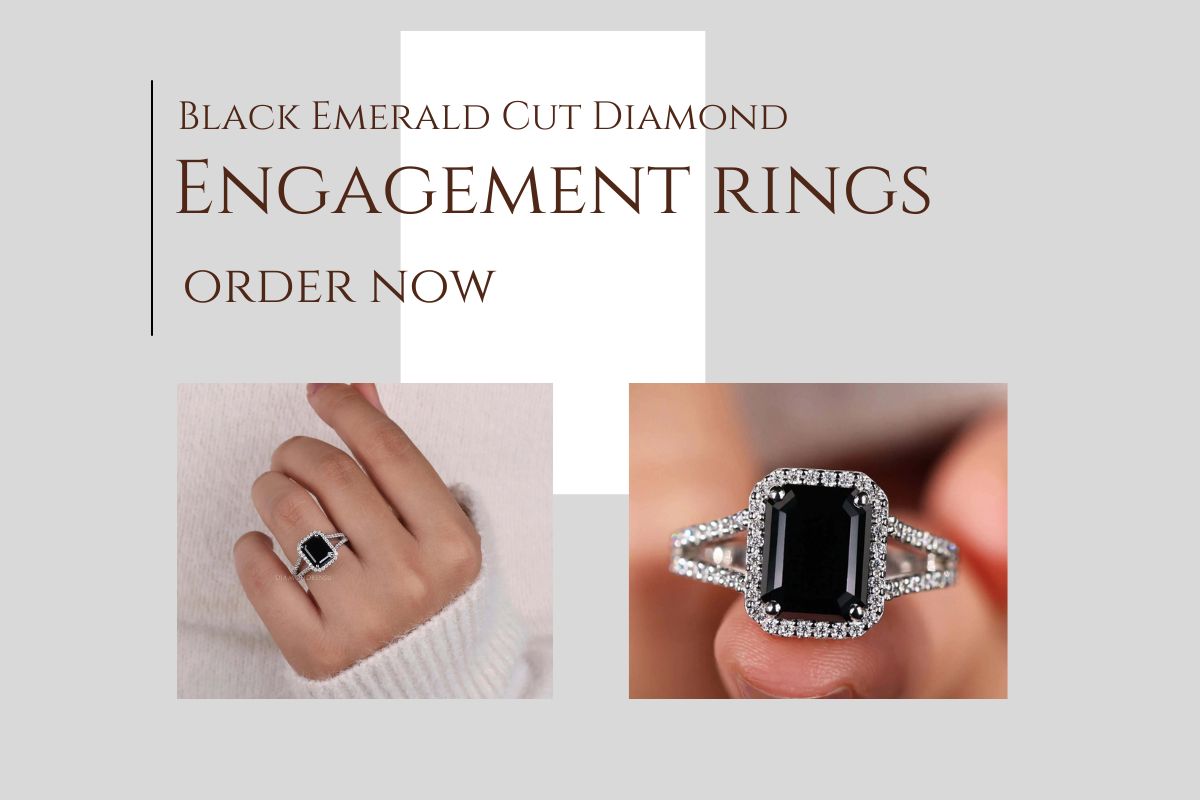 Black diamond engagement rings for sale
