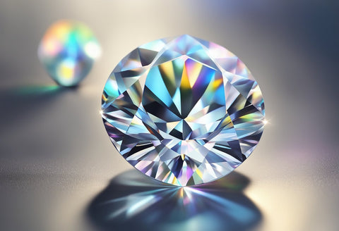 Brilliance of Moissanite in a close up view