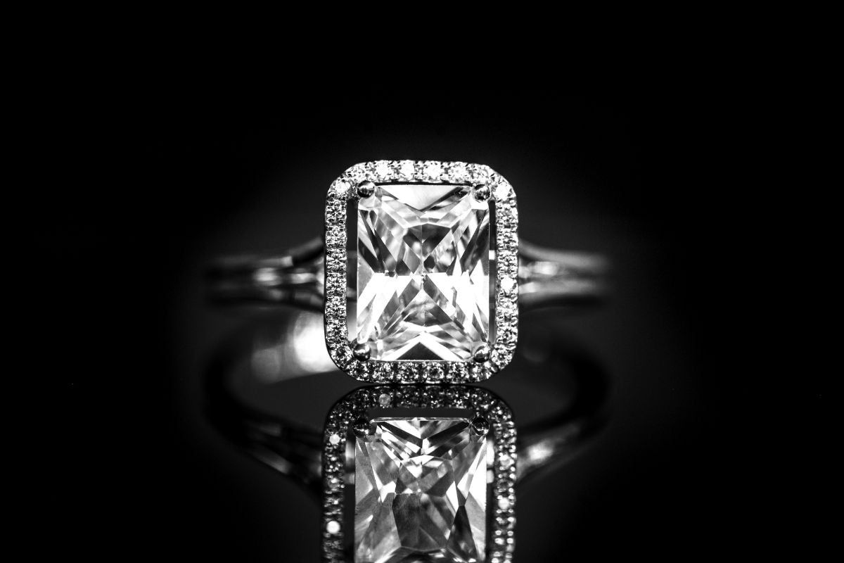 Classic vintage Baguette Diamond ring shown in picture.
