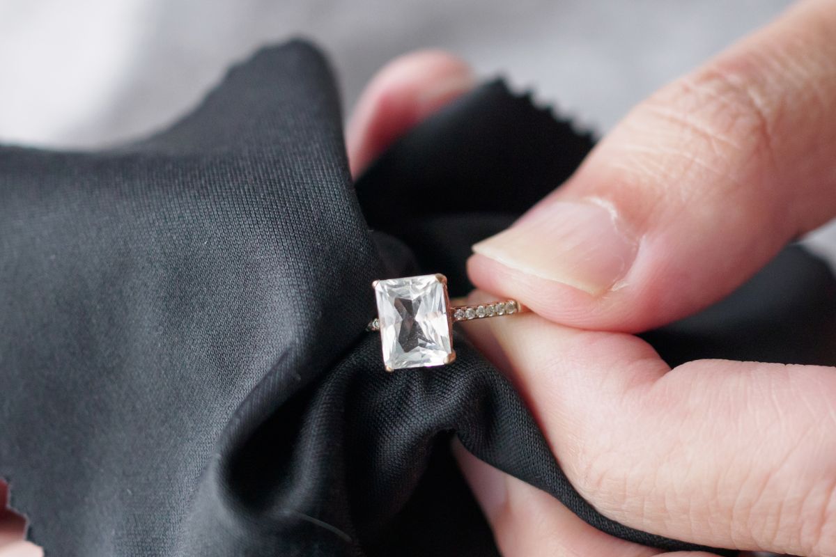 Cleaning princess cut diamond ring