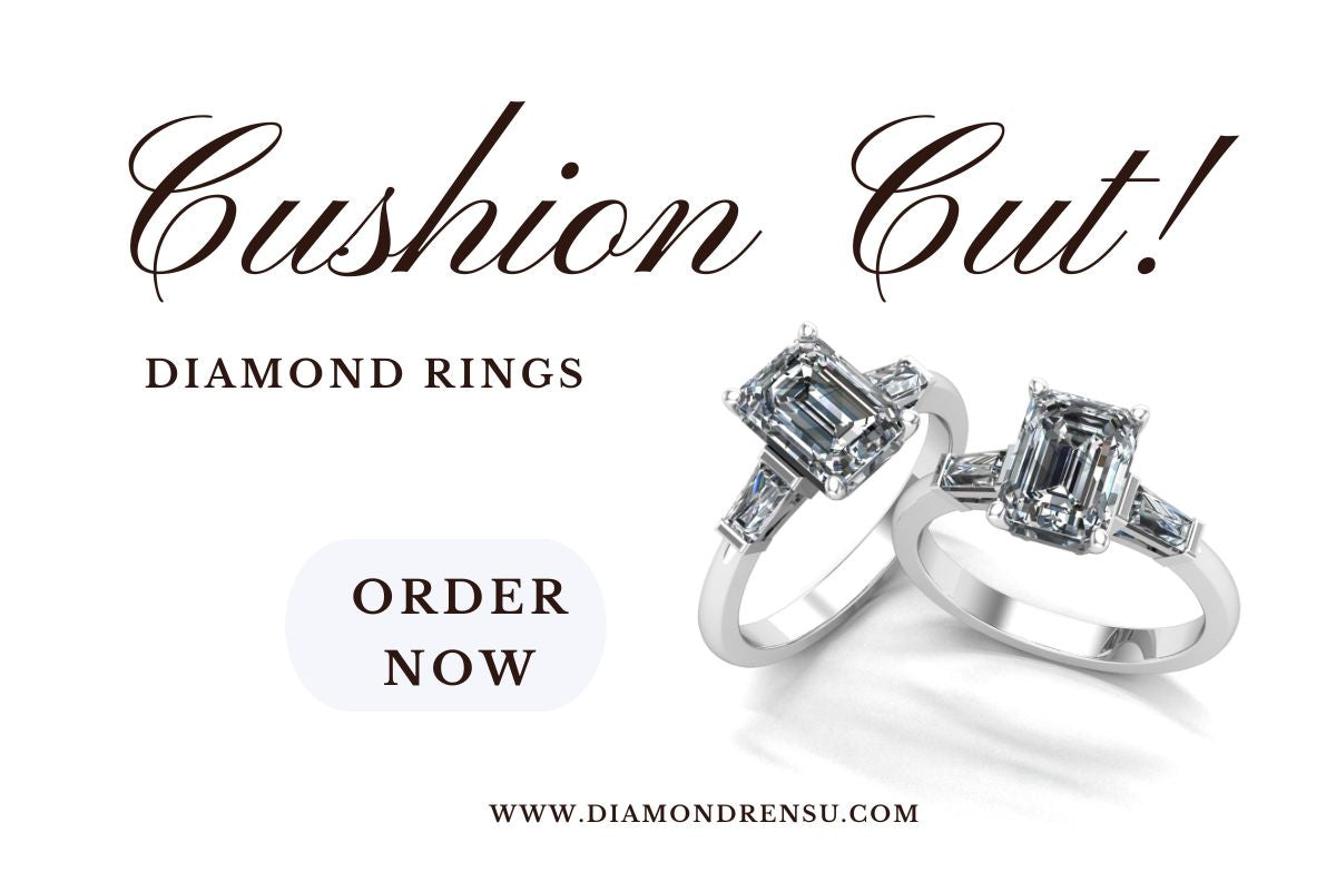 Cushion Cut diamond rings for sale
