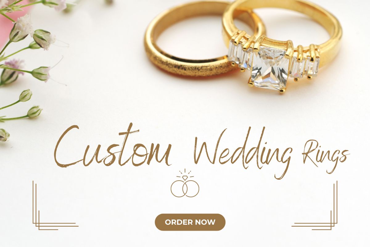 Custom wedding rings for sale