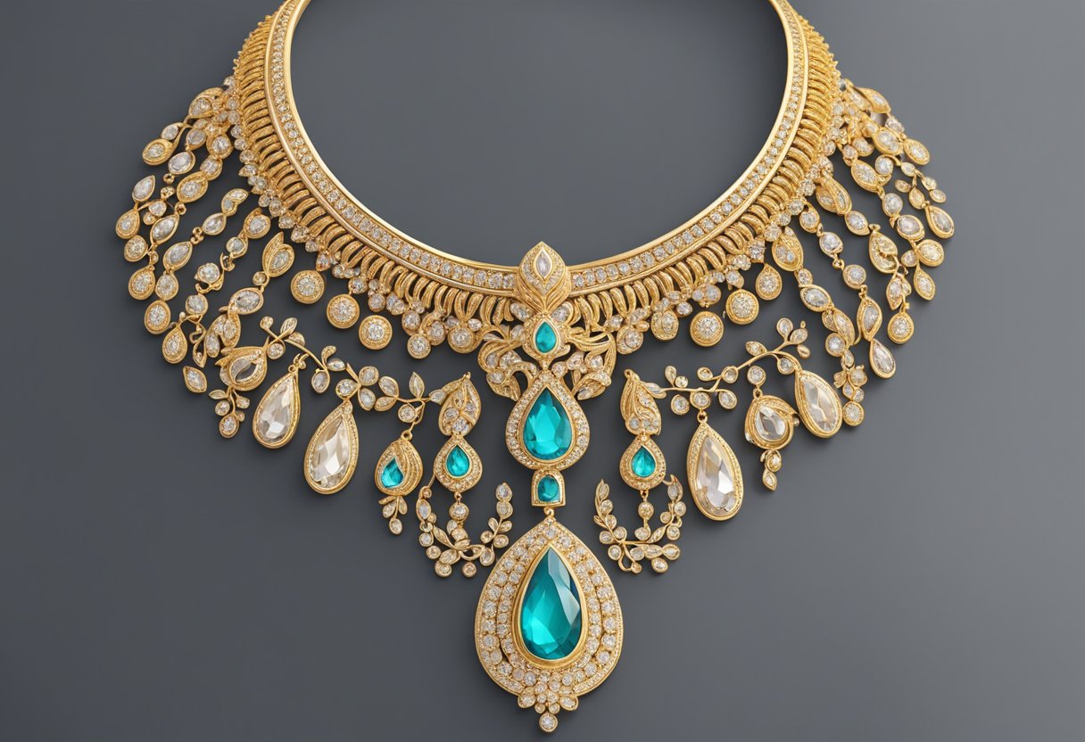 Elegant gold necklace design