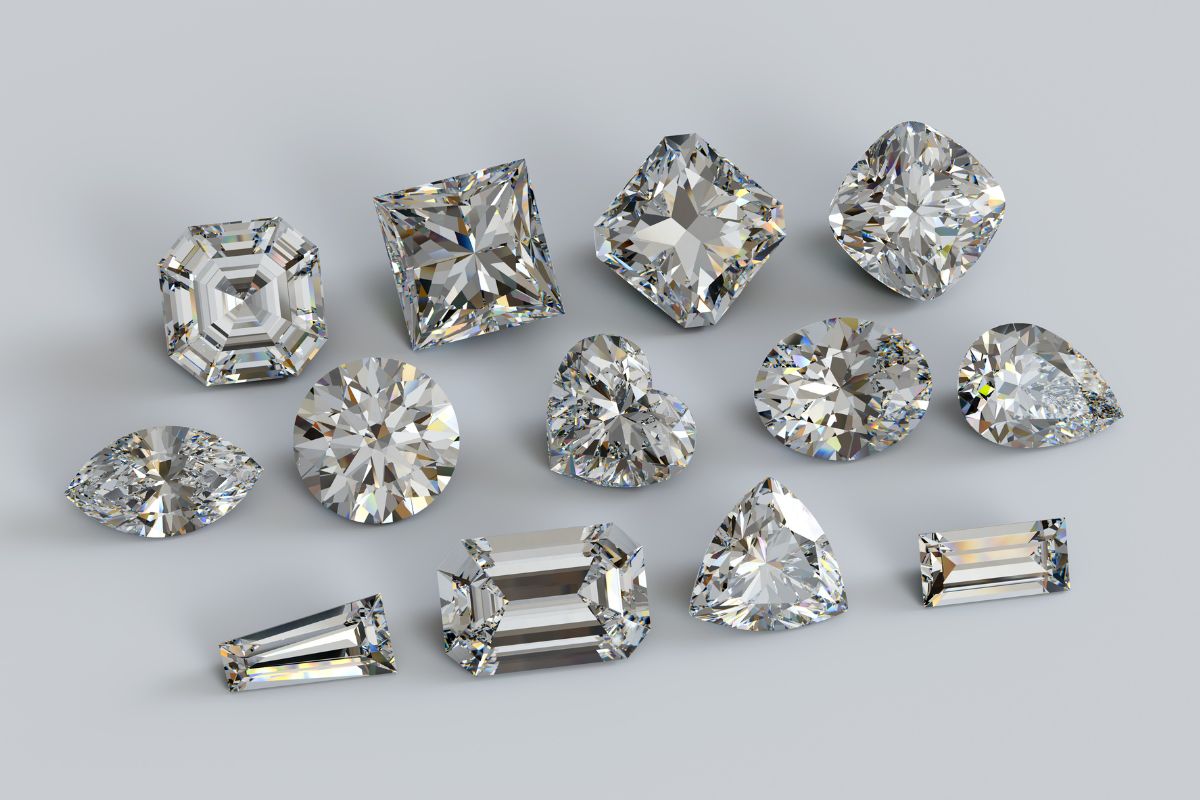 Fancy cut diamonds