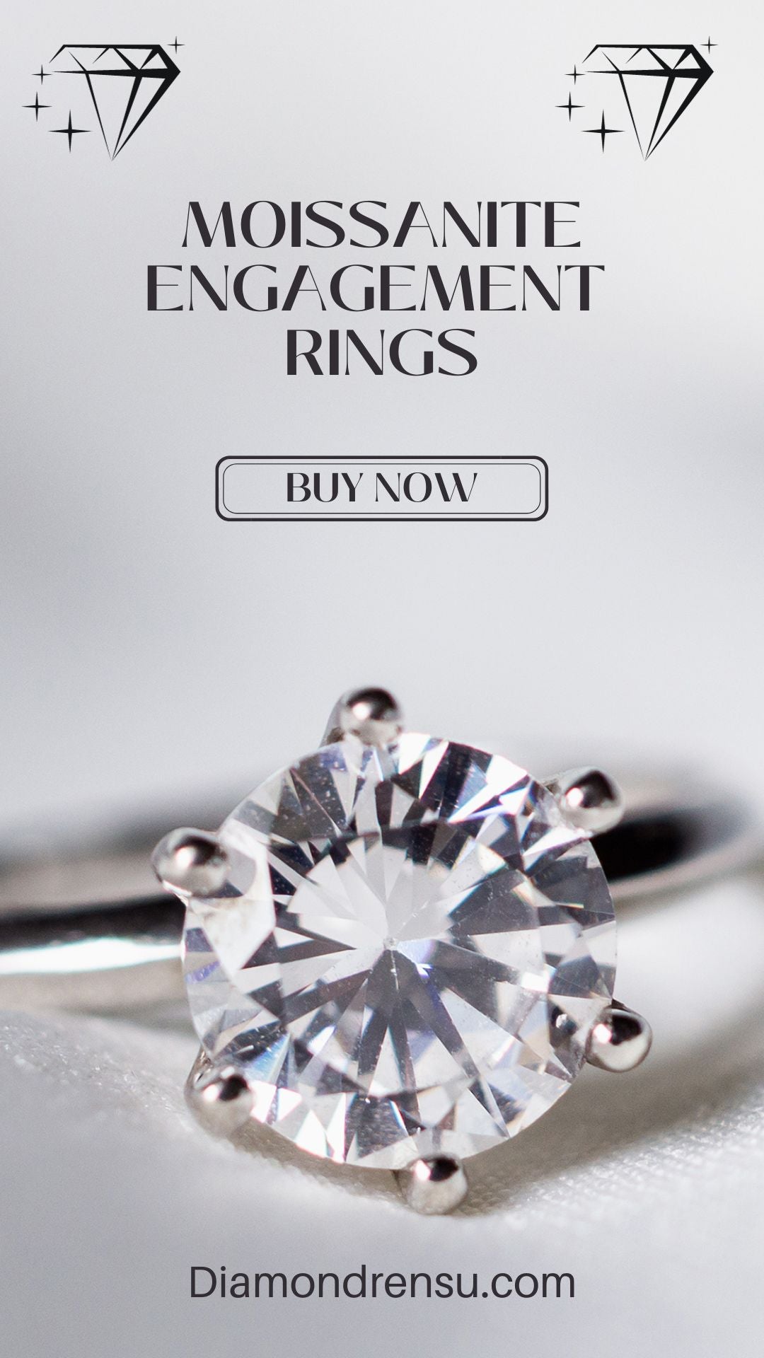 High Quality Moissanite Engagement Rings for sale