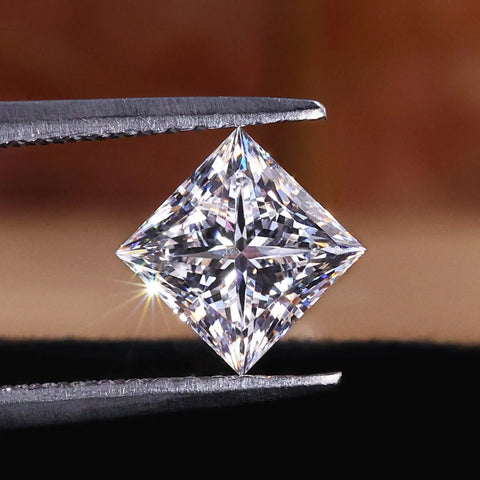 IGI Certified 1 CT Princess Cut Lab Grown Diamond for Engagement Ring