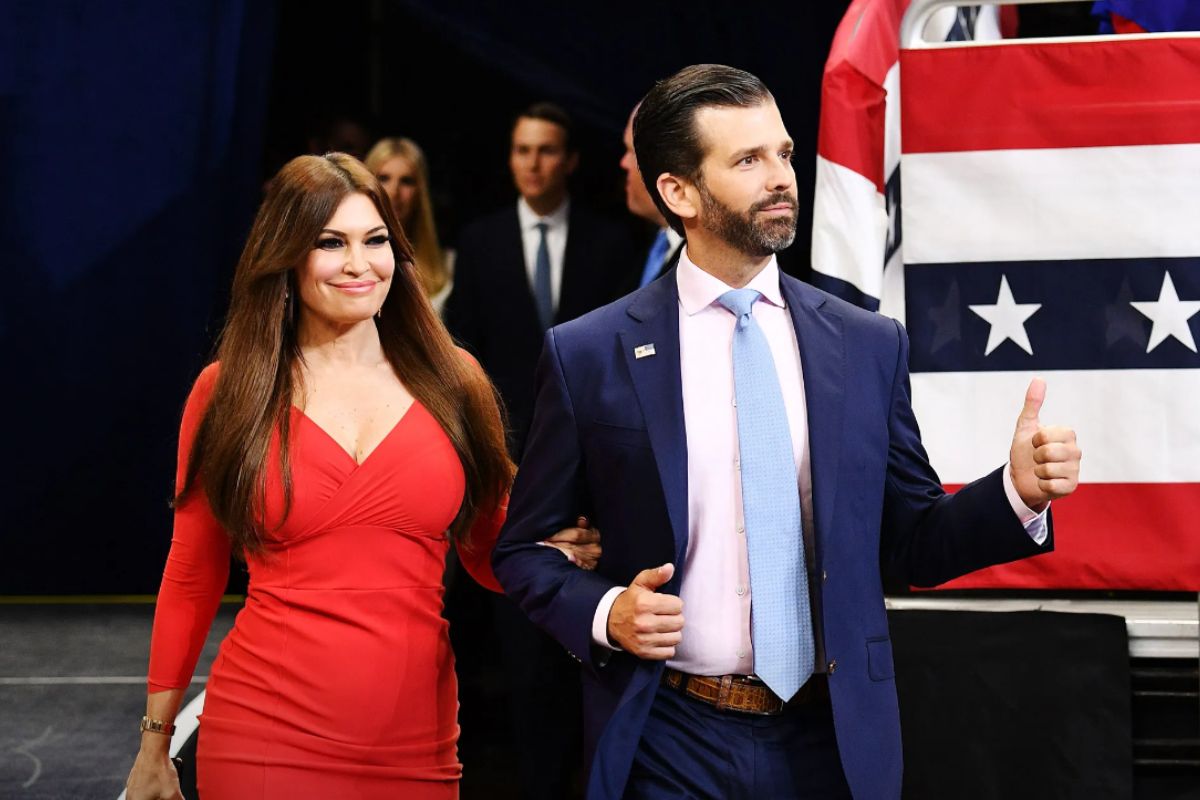 Kimberly Guilfoyle and Donald Trump Jr. in a photo