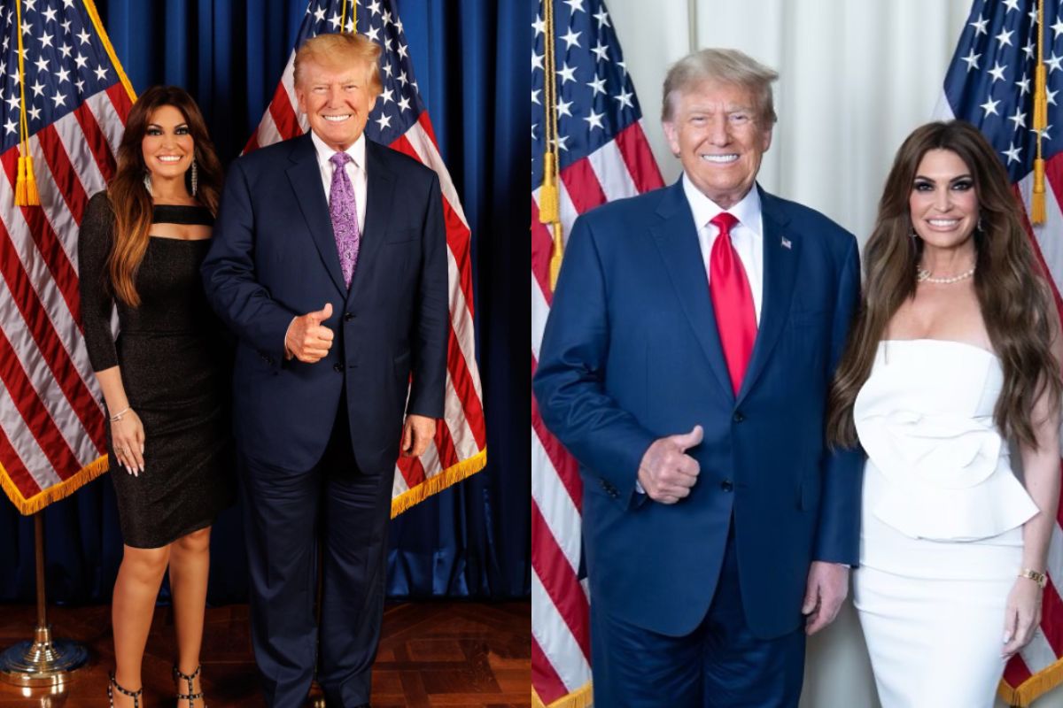 Kimberly Guilfoyle with former president donald trump.