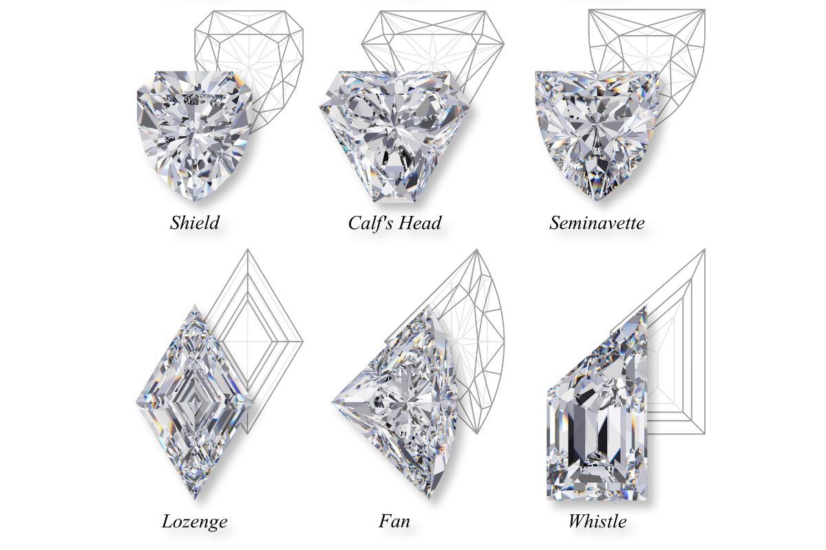 Latest design of diamond shapes.