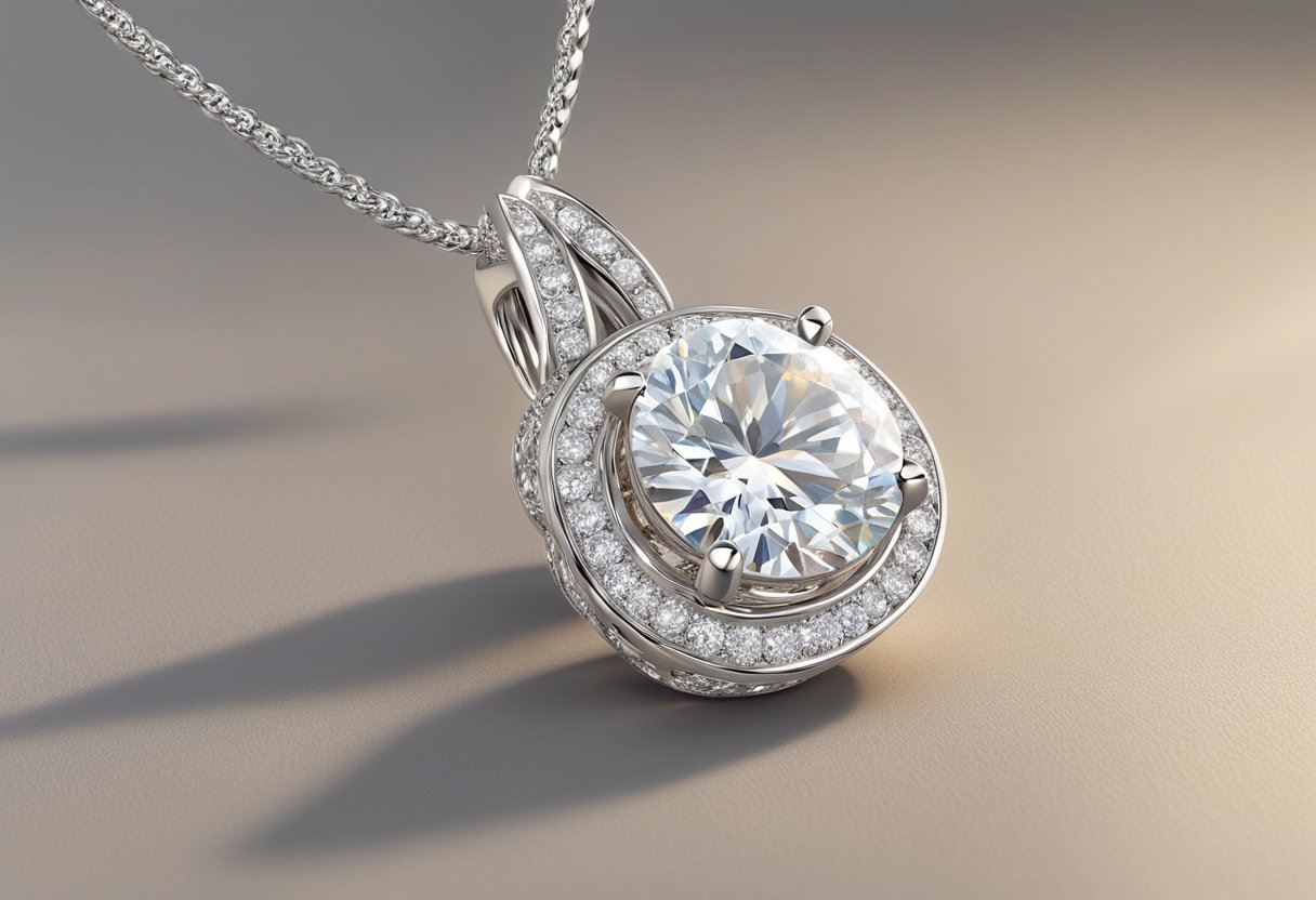 Moissanite pendant Jewelry design