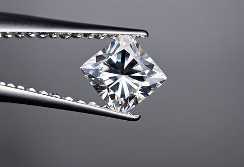 Moissanite very close up view