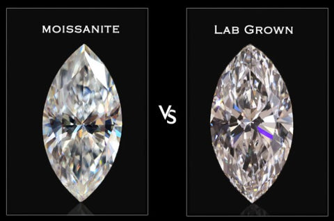 Moissanite vs Lab grown diamond