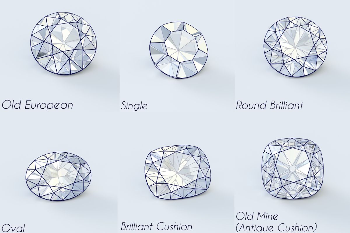Old European Cut Diamond vs other diamonds comparison
