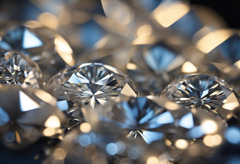 Optical characteristics of moissanite diamond