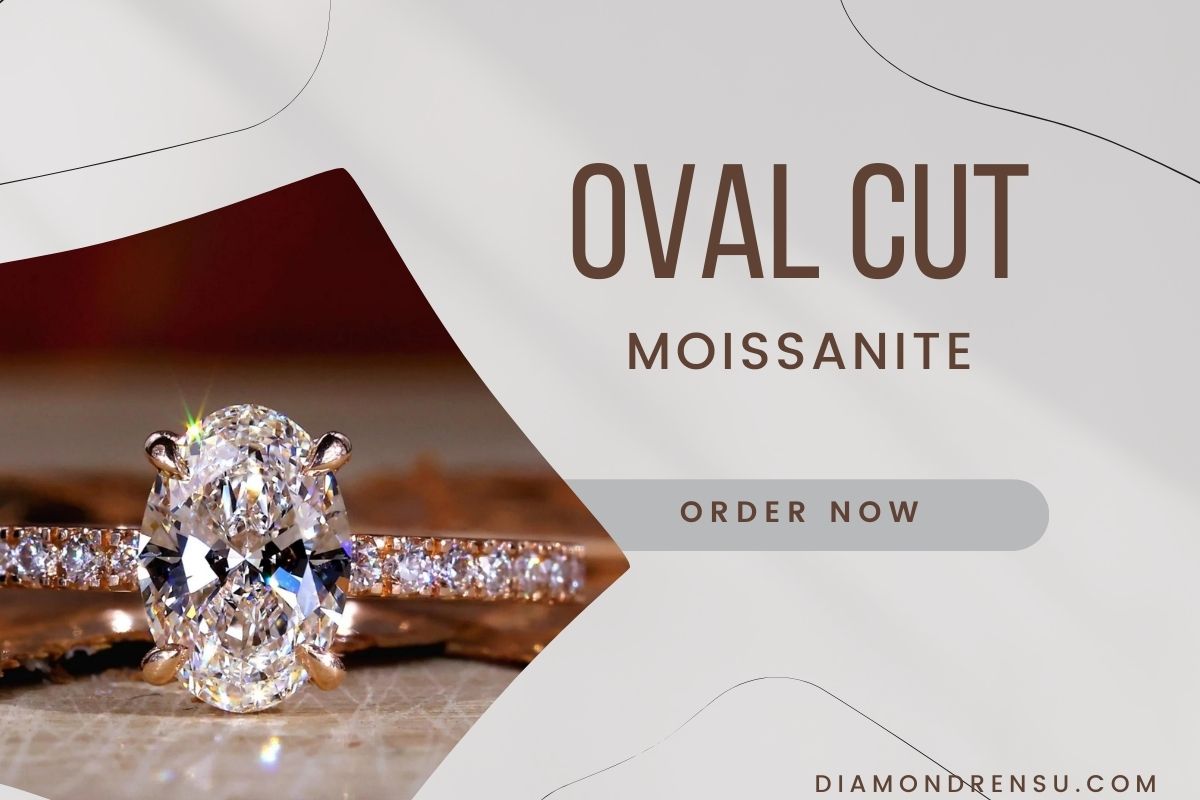 Oval Cut Moissanite Ring on Sale