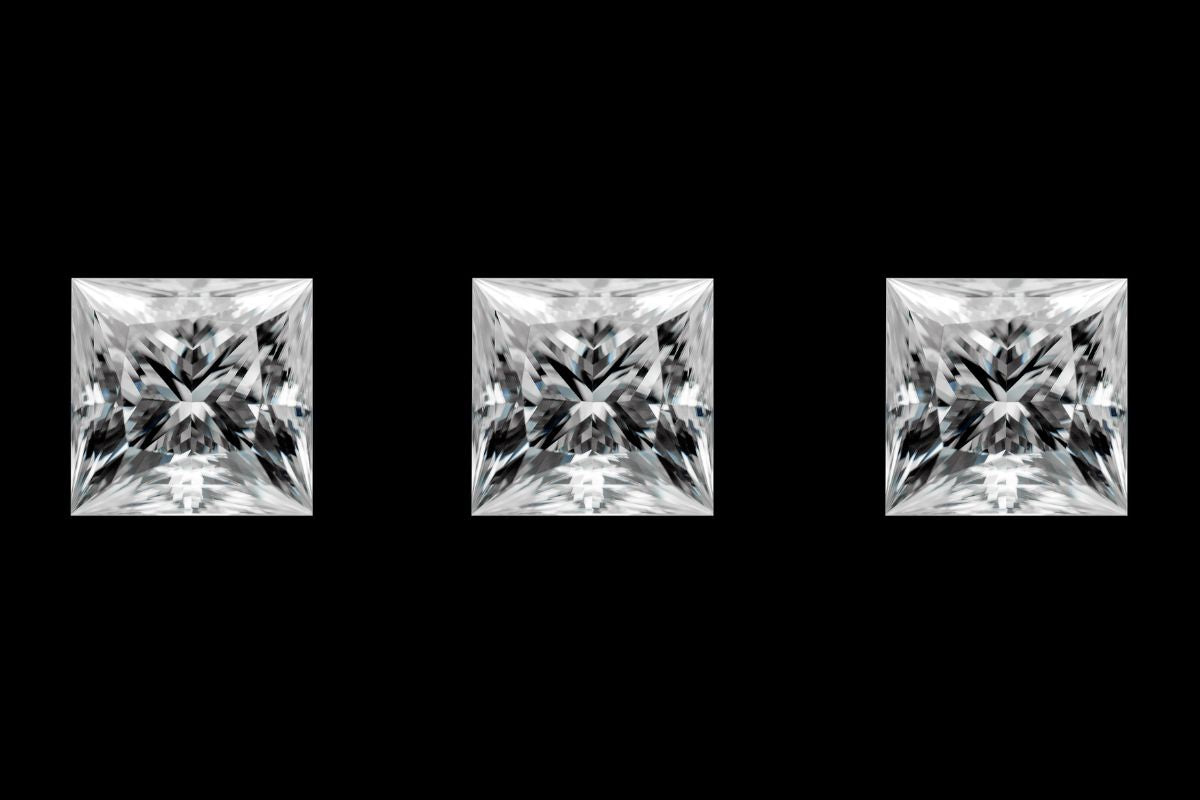 Princess Cut in various sizes