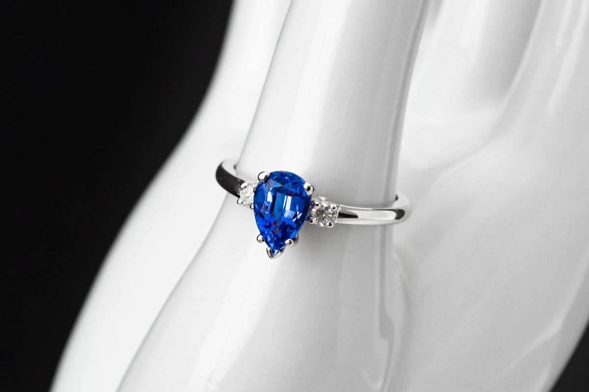 A beautiful sapphire ring