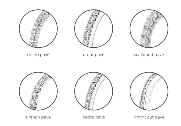 Types of Pave Engagement Rings