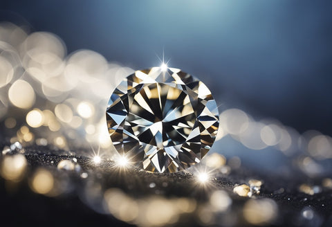 Shining moissanite diamond