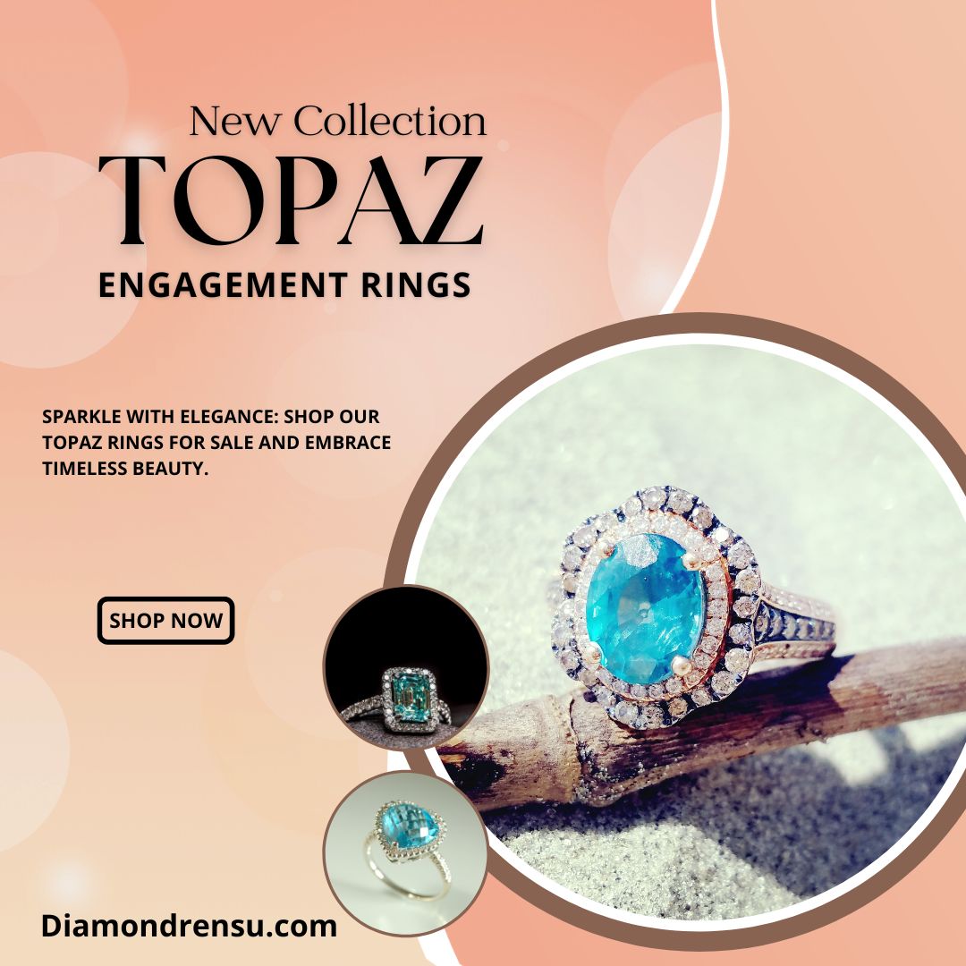 Topaz engagement rings for sale
