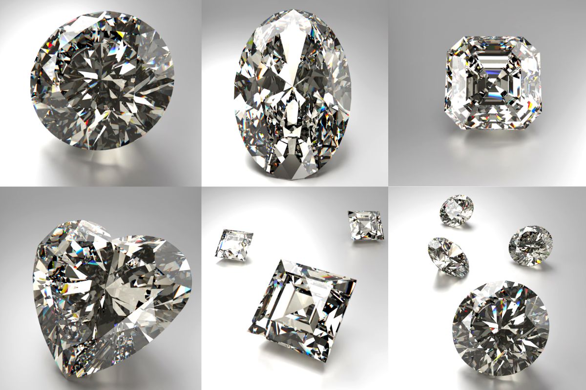 Various diamond shapes