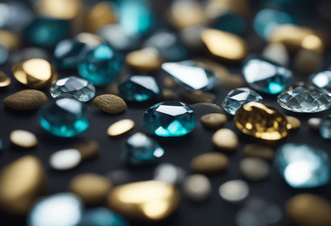 Various precious diamond alternative gemstones