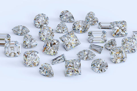 Various types of diamond cuts