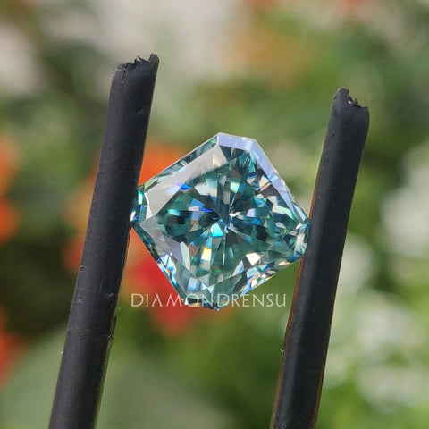 1.65 CT Cyan Blue VS1 Loose Moissanite for Eye-Catching Moissanite Engagement Ring