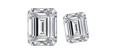 emerald cut moissanite