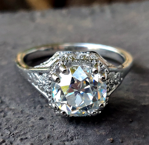 Edwardian era vintage engagement ring