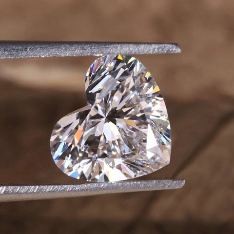1.50 CT Heart Shaped Lab Grown Diamond, Loose Diamond for Custom Jewelry