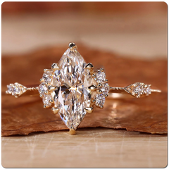 marquise cut engagement ring