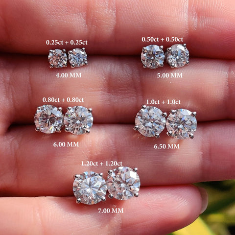 Diamond Stud vs Moissanite Stud Earrings Why Each Sparkle Differently
