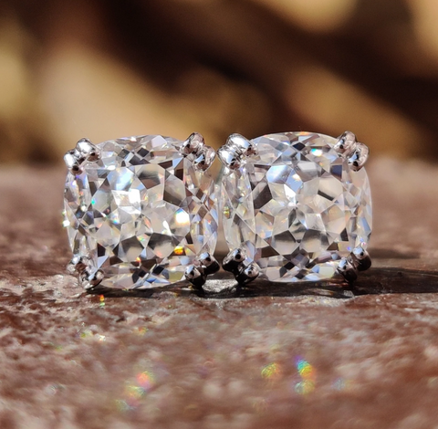 moissanite studs