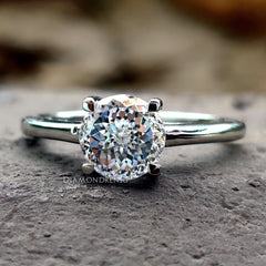 portuguese cut engagement ring