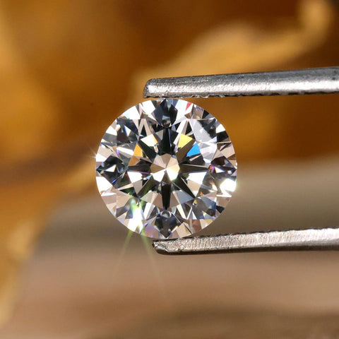 Round Brilliant Cut Lab Created Diamond for Engagement Ring, 0.90 CT Lab Grown Loose Diamond