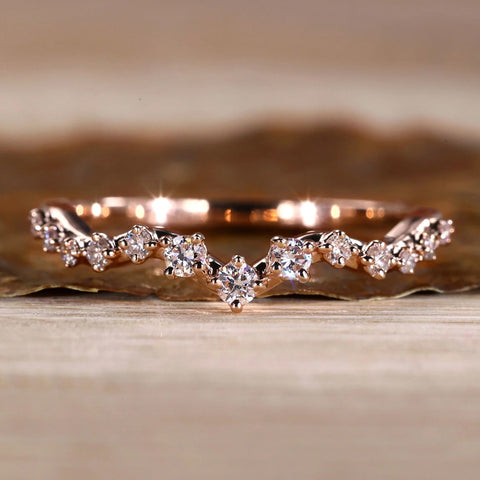 Tiara Lab Grown Diamond Wedding Band