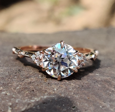 vintage style engagement rings