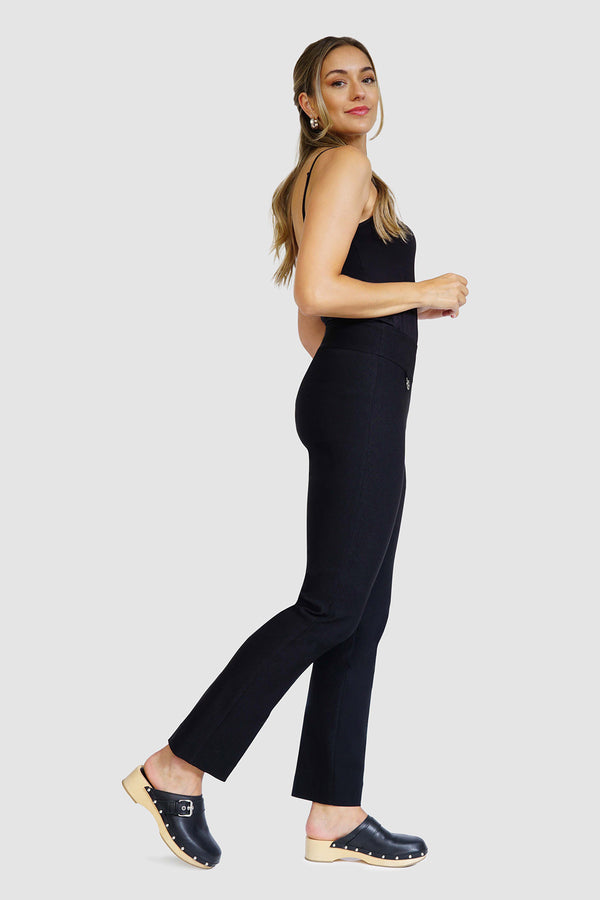 BLACK PONTE BOOTCUT PANT – AUGUST REIGN