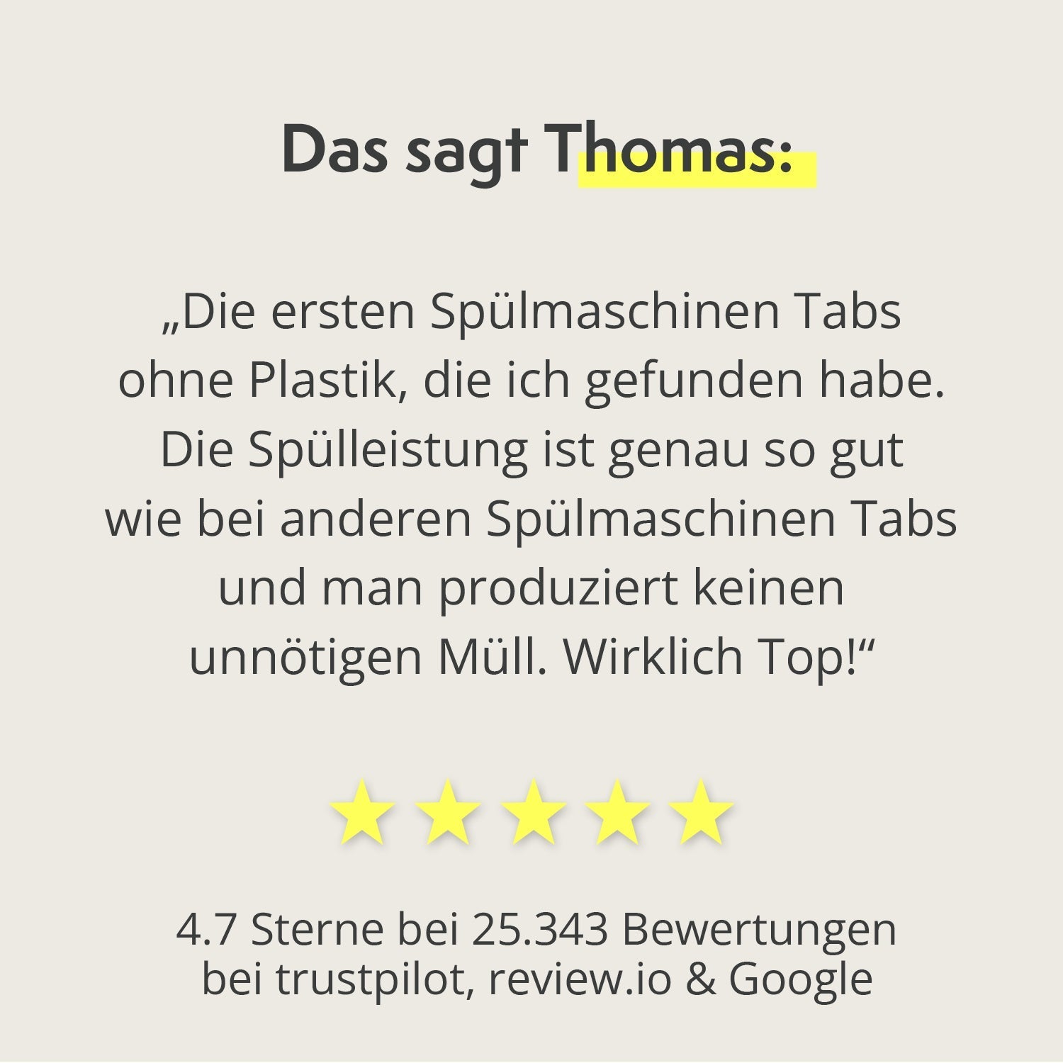 Gerettete Spülmaschinen-Tabs (Int)