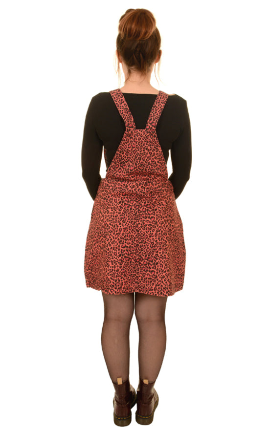 leopard pinafore