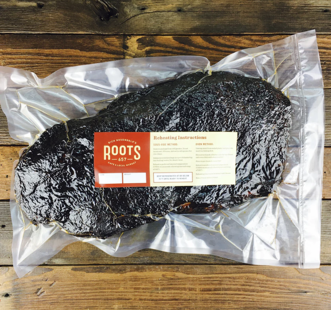Single Hickory-Smoked Brisket – Classic Size-- 7.5 lb Average with Shipping