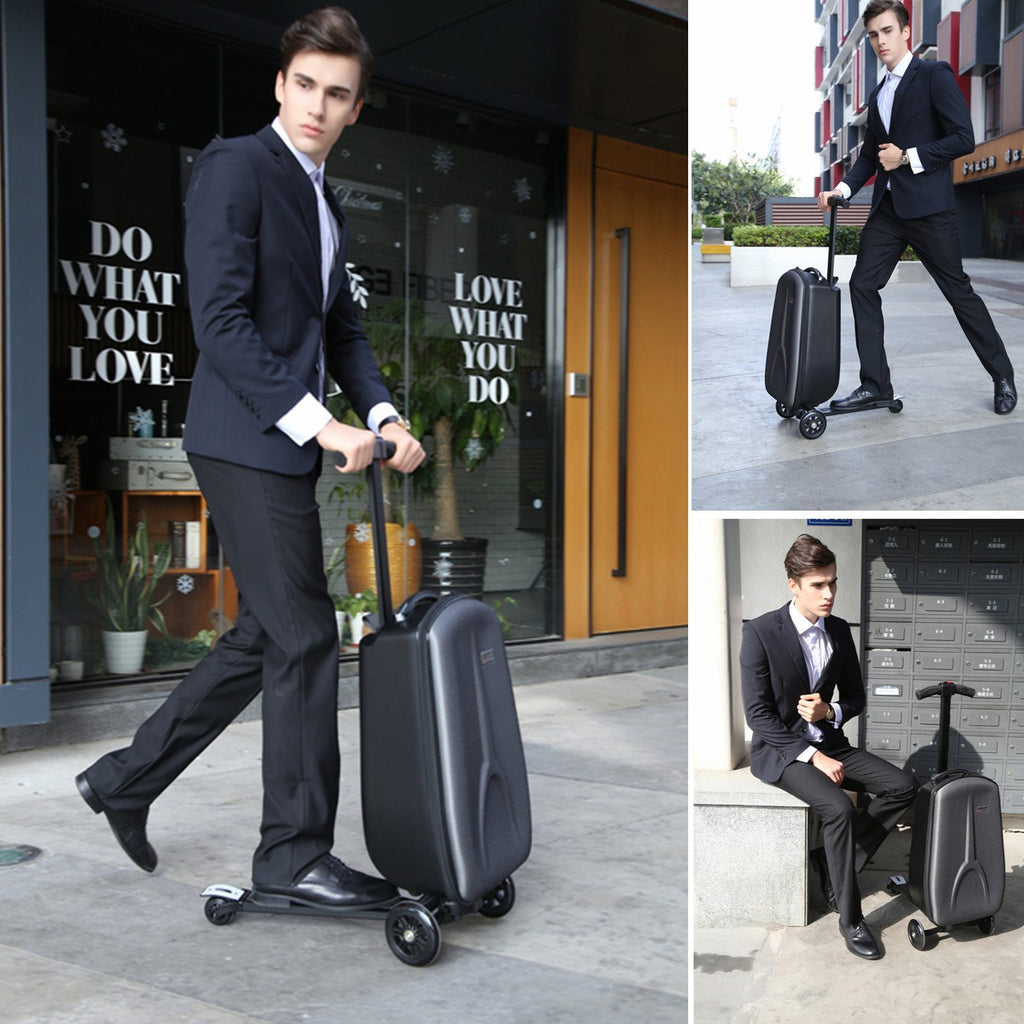 electric suitcase you can ride