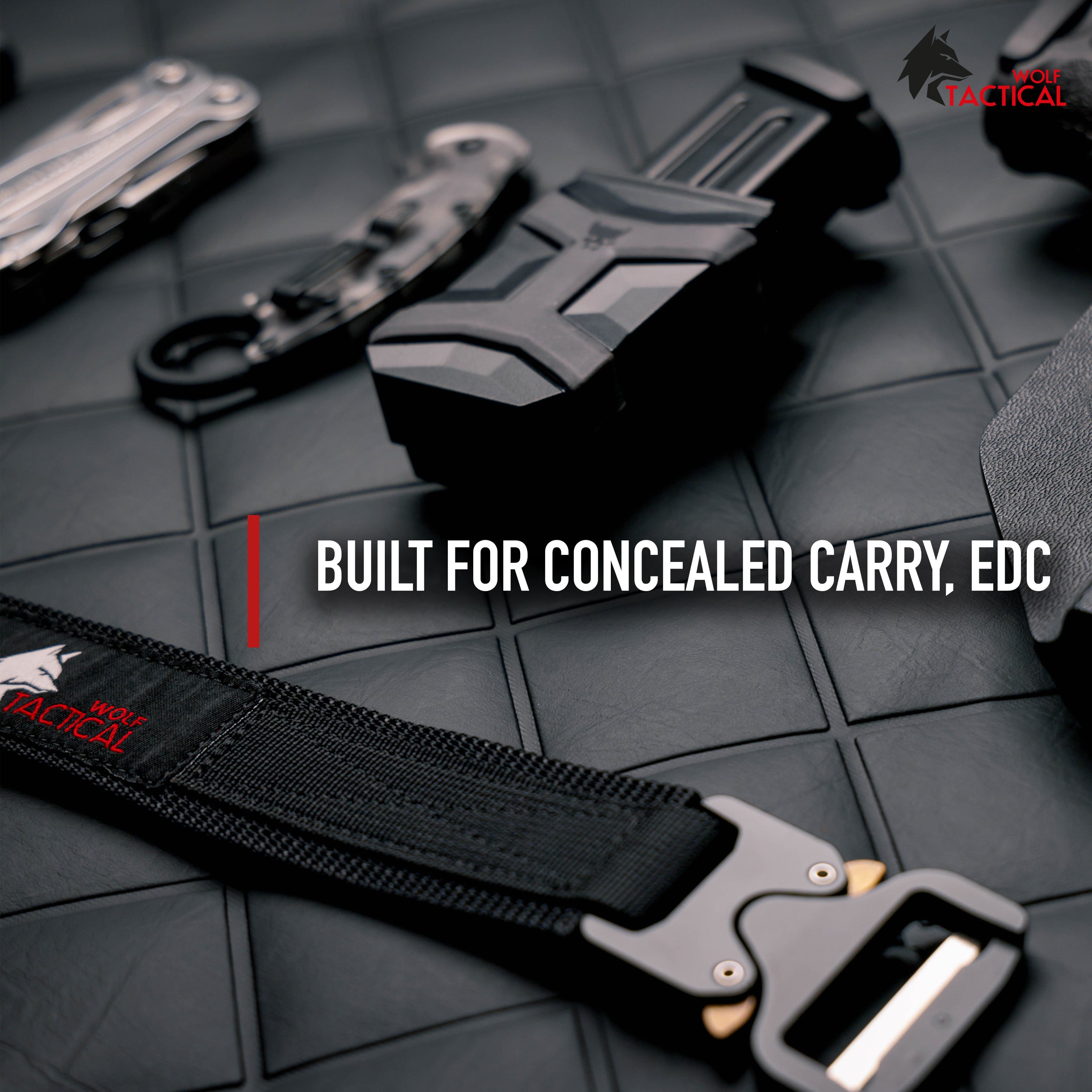 Heavy Duty Hybrid Quick-Release EDC Belt – Wolf Tactical